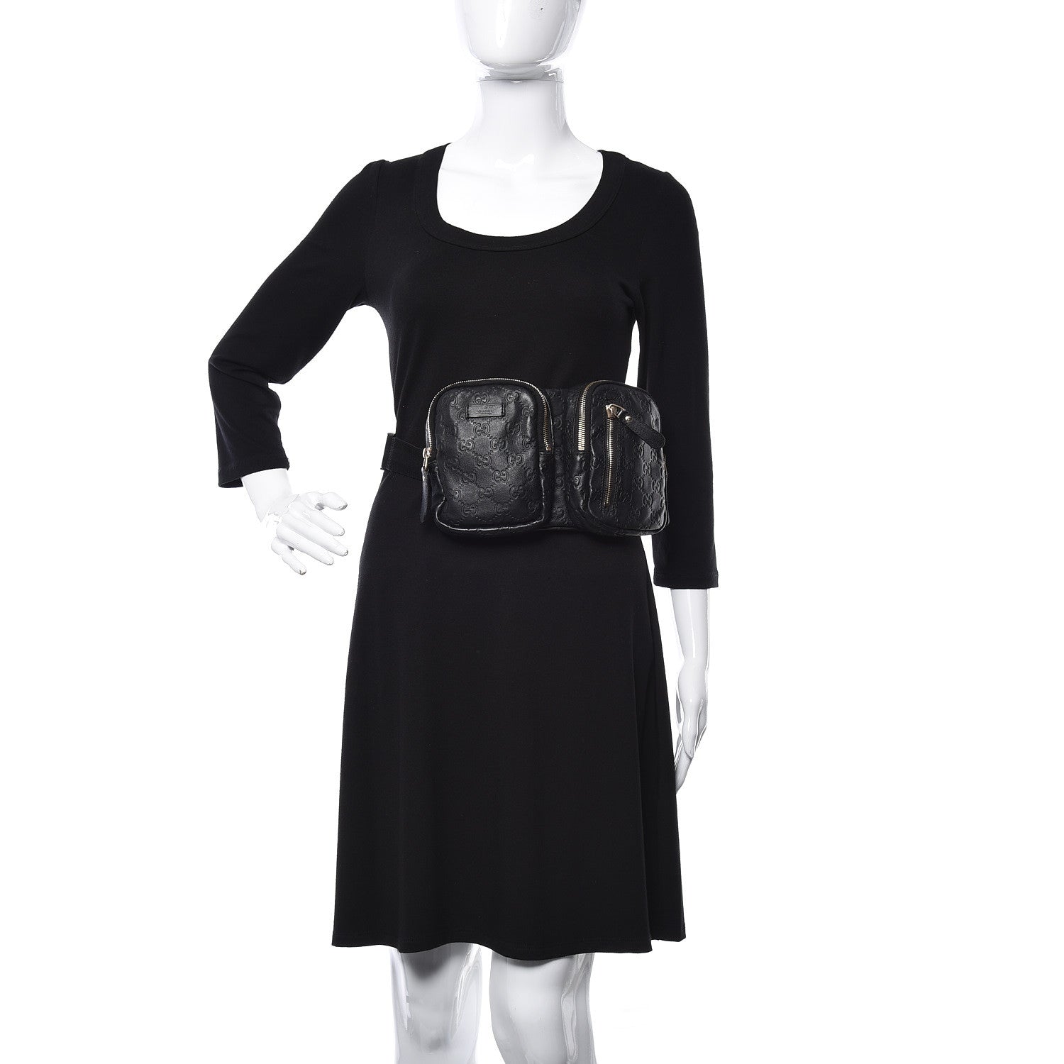 Gucci Guccissima Belt Bag Black 2 of 11