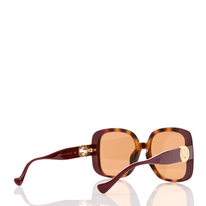 Gucci Acetate Square Frame Chain Sunglasses GG1029SA 5 of 9