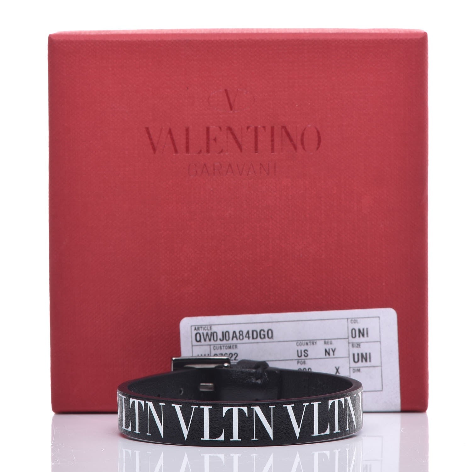 Valentino Garavani Vitello VLTN Bracelet Black 5 of 5