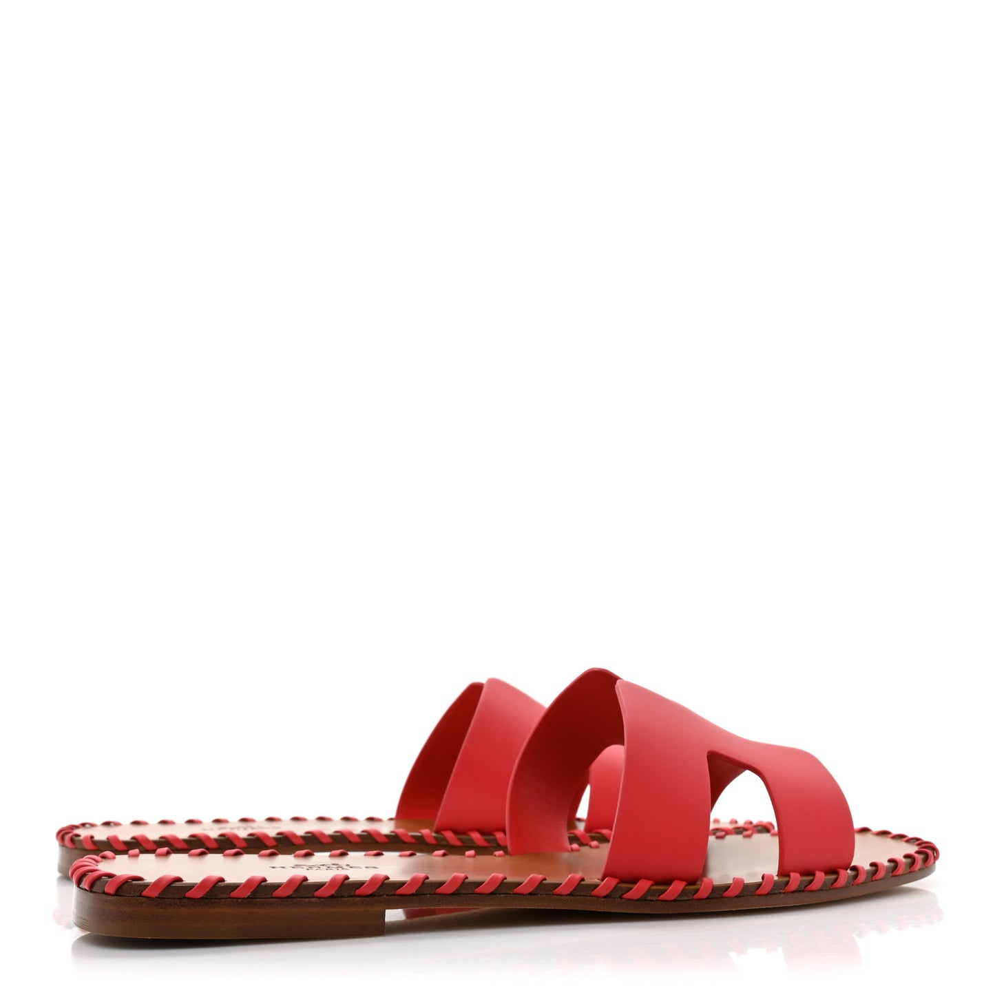Box Calfskin Braided Oran Sandals 39 Rouge Grenadine