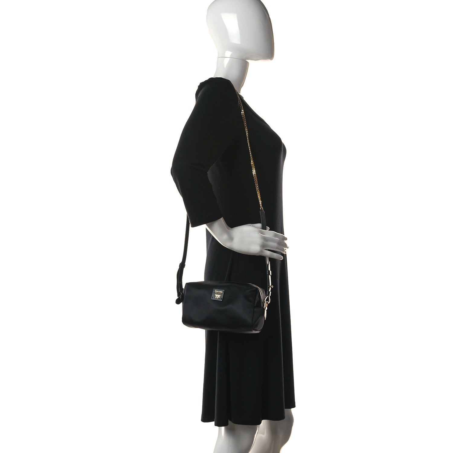 Tom Ford Nylon Medium Pouch Chain Black 2 of 11