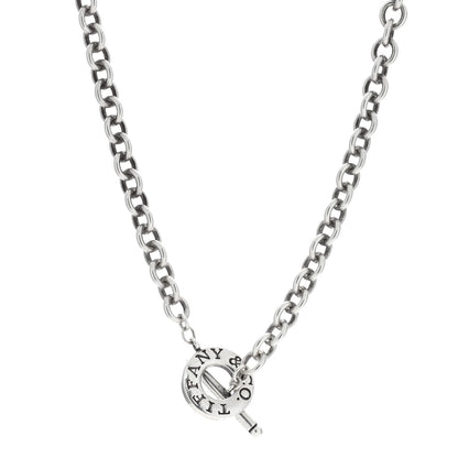 Tiffany Sterling Silver 1837 Toggle Necklace 1 of 4