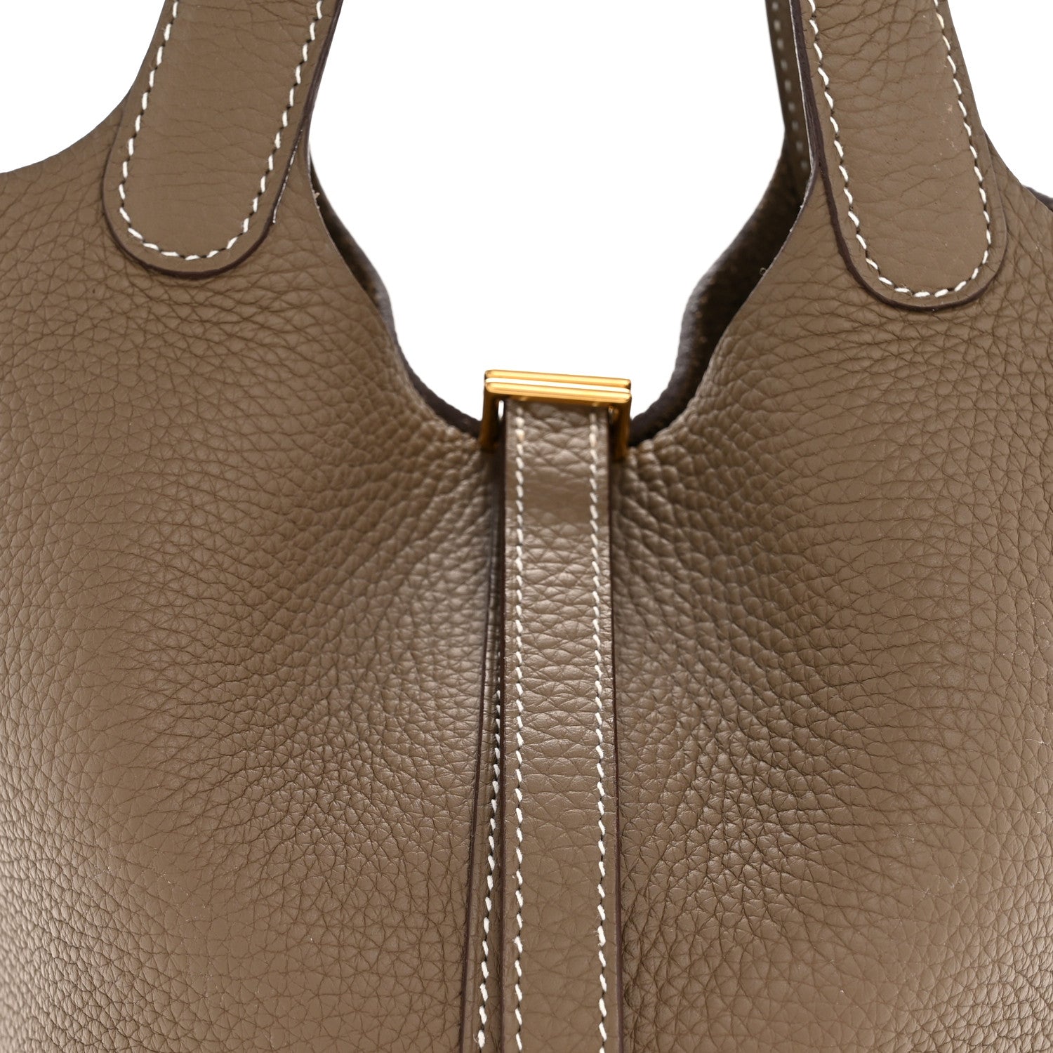 Hermes Taurillon Clemence Picotin Lock 18 PM Etoupe 8 of 14