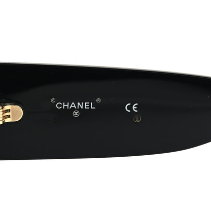 Chanel Acetate CC Logo Square Sunglasses 71472 Black 5 of 7