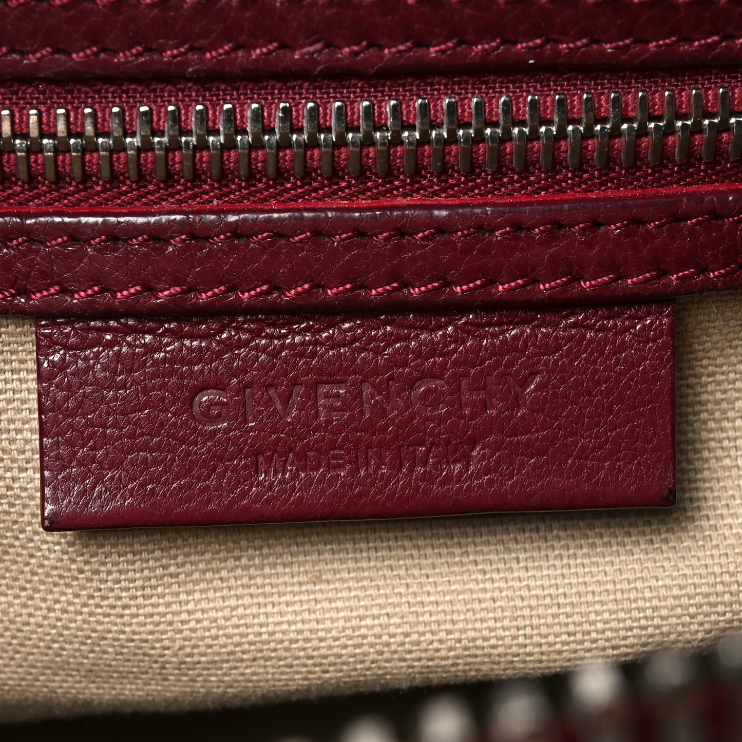 Sugar Goatskin Small Antigona Oxblood