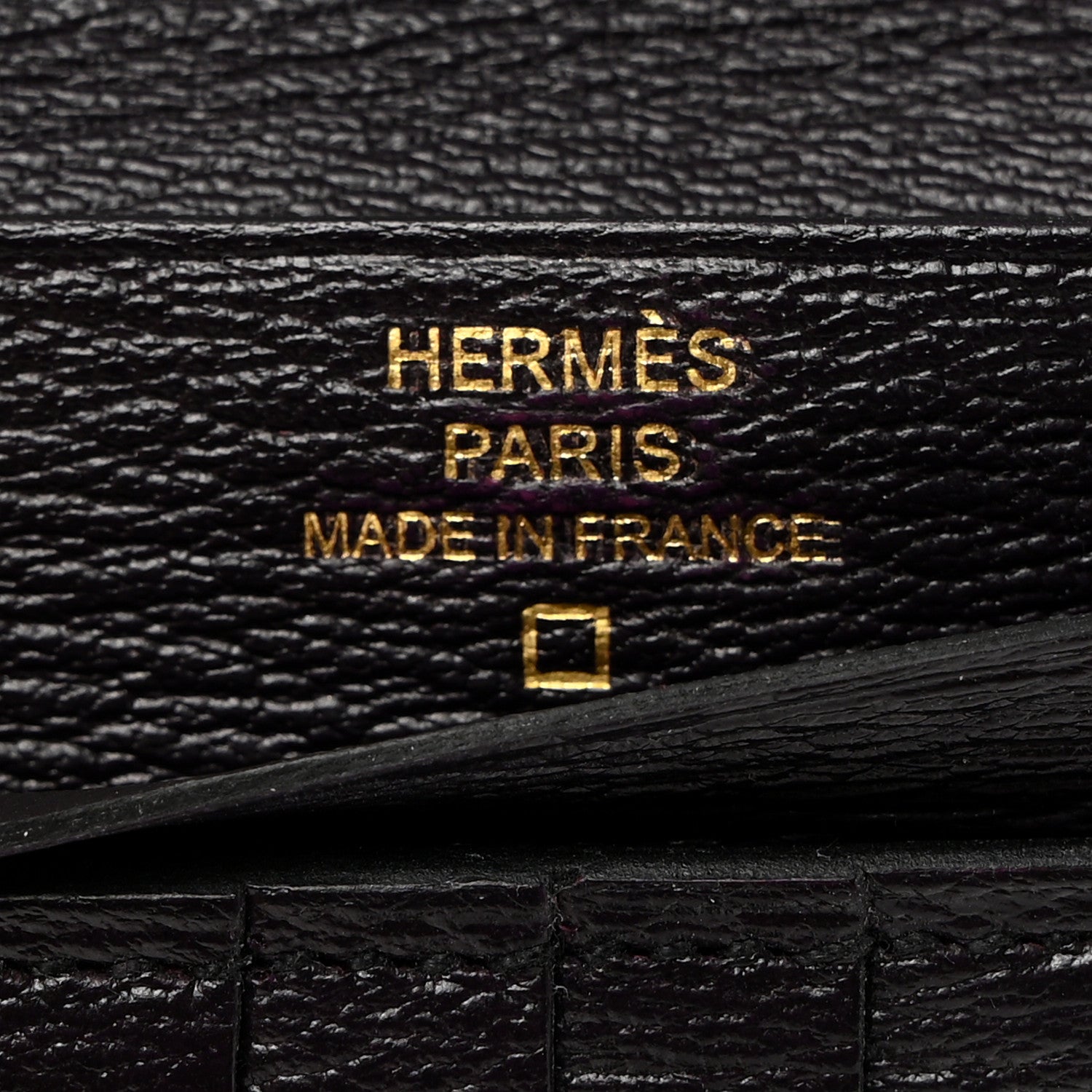 Hermes Shiny Alligator Bearn Compact Wallet Aubergine 6 of 8