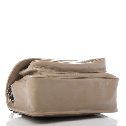Saint Laurent Crinkled Calfskin Matelasse Monogram Medium Niki Chain Satchel Light Taupe 4 of 9