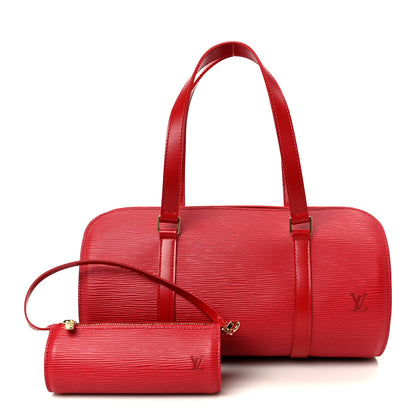 Louis Vuitton Epi Soufflot Castillan Red 3 of 13