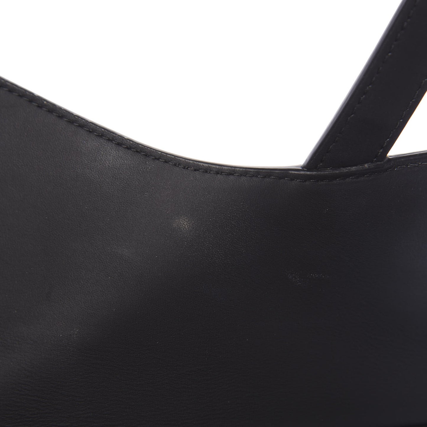 Ultra Matte Calfskin Saddle Bag Black