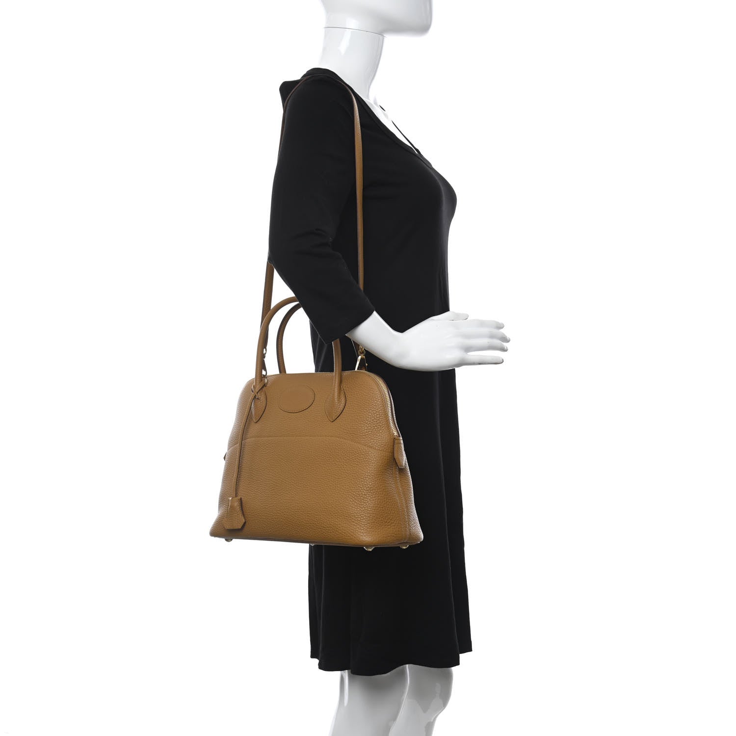 Hermes Taurillon Clemence Bolide 31 Sesame 2 of 11