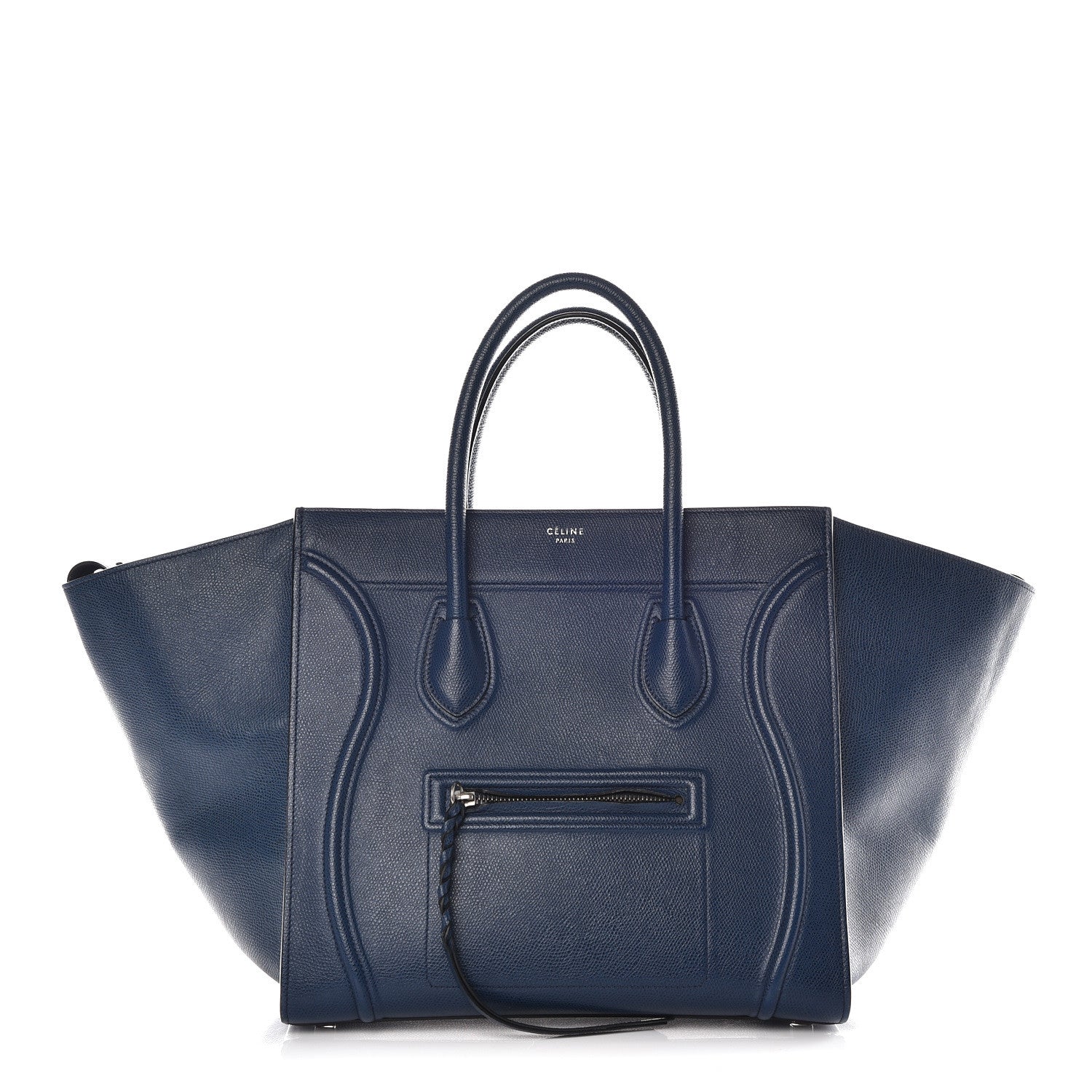 Celine Grained Calfskin Medium Phantom Luggage Indigo 1 of 21