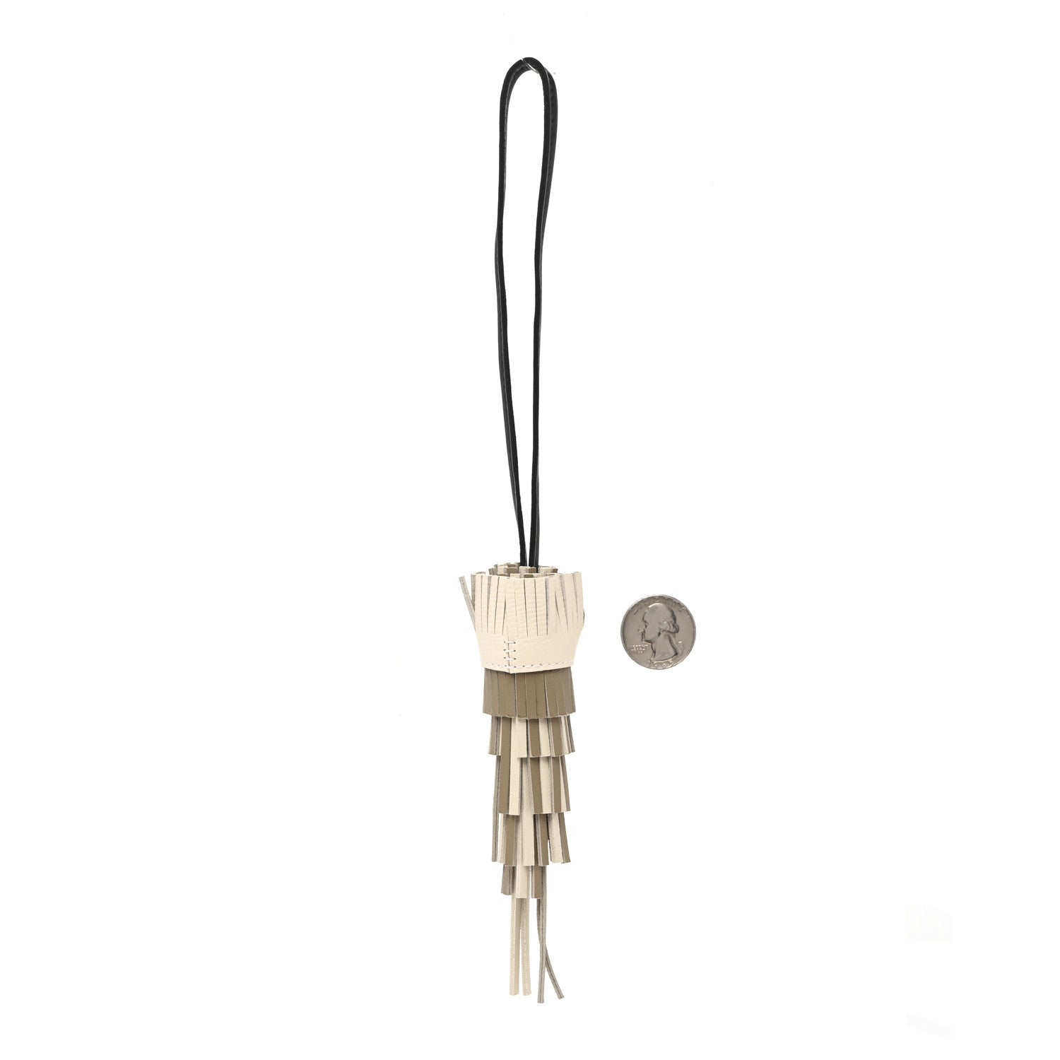 Hermes Milo Lambskin Epsom Chouette Bag Charm Beige Marfa Craie Black Nata White 2 of 5