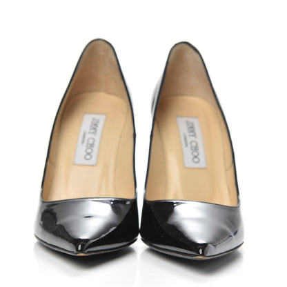 Jimmy Choo Patent Pointy Toe Abel Pumps 35.5 Black 2 of 9