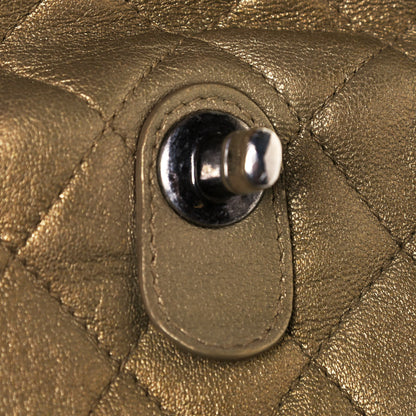Chanel Metallic Lambskin Quilted Drawstring Backpack Gold 10 of 11