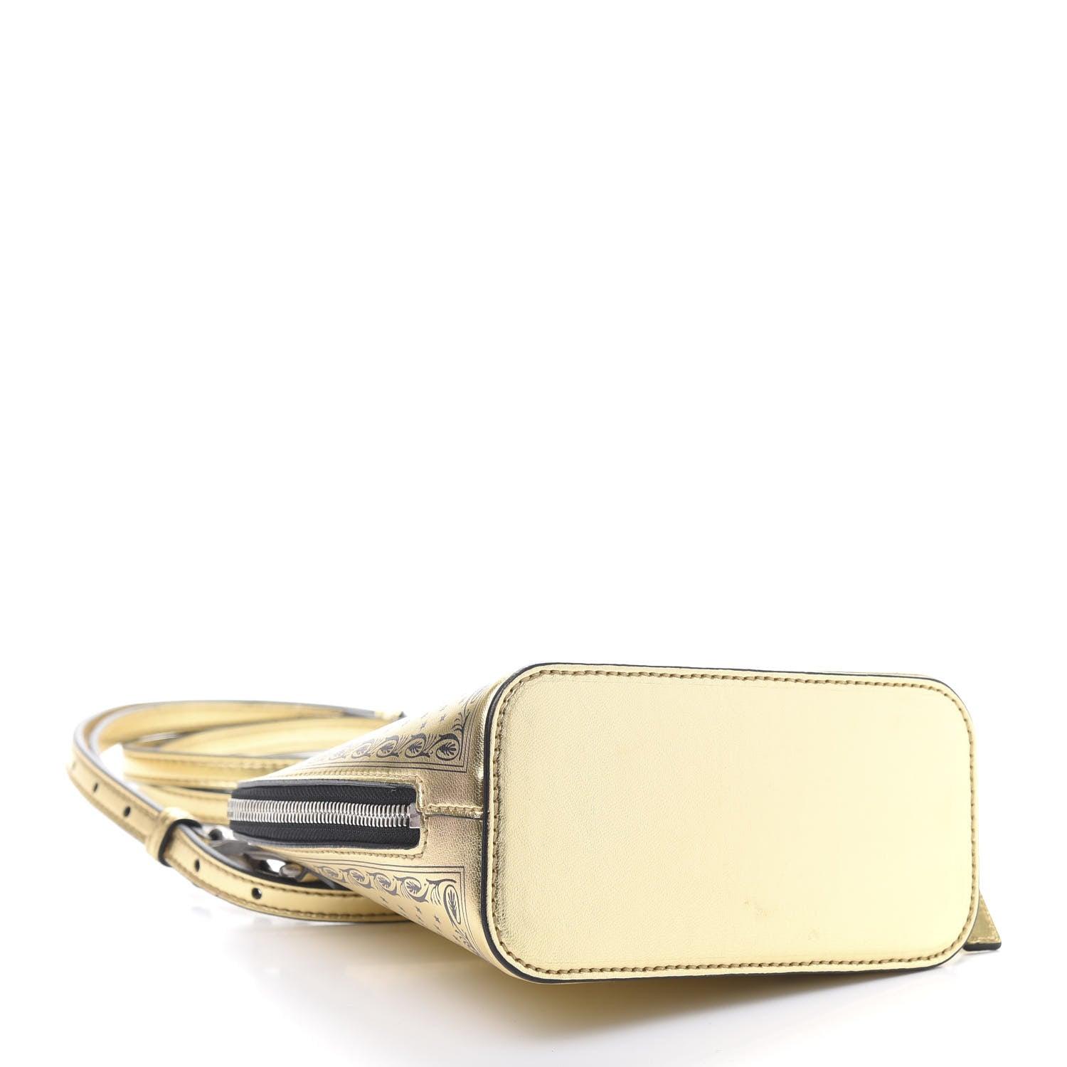 Gucci X SEGA Calfskin GUCCY Stars Mini Dome Shoulder Bag Gold 5 of 13