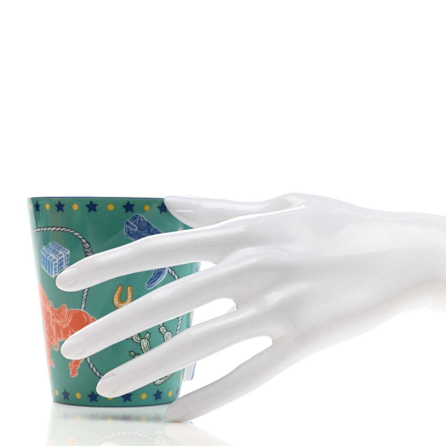 Hermes Porcelain Western And Company Mug 2 of 5