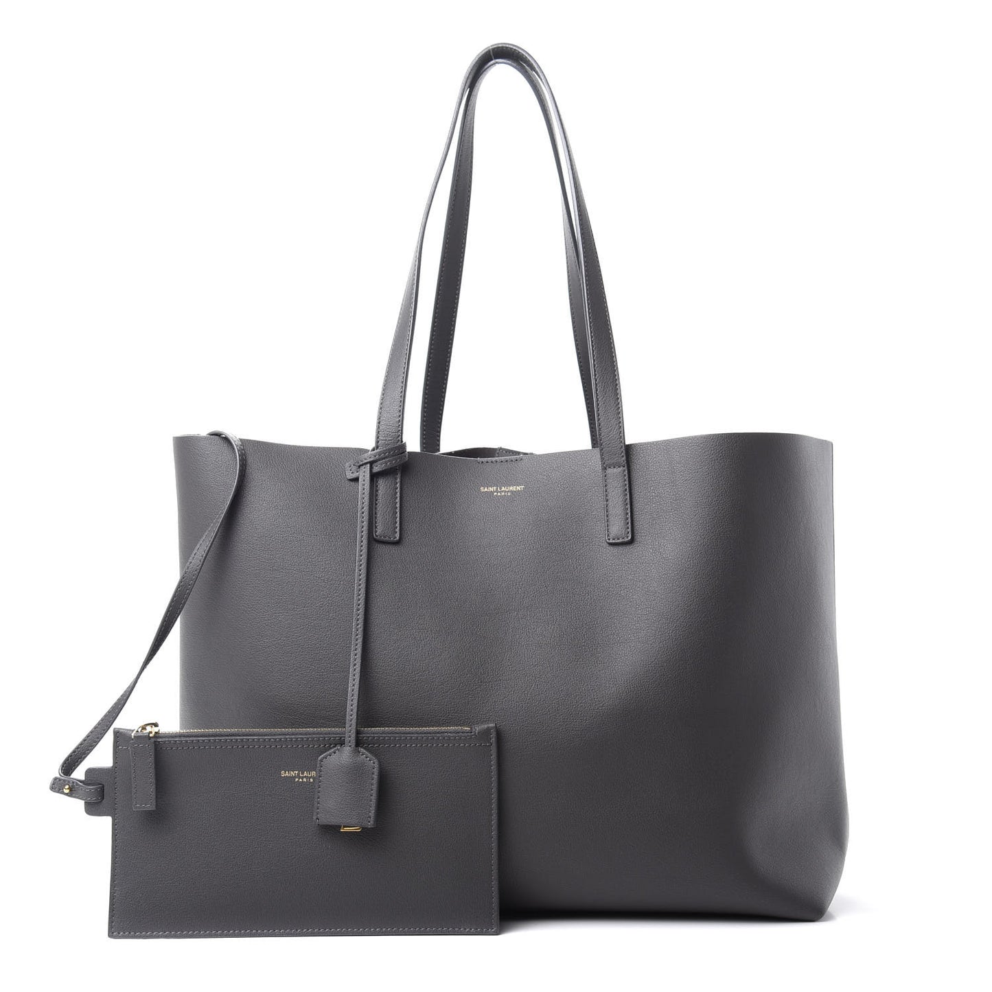 Calfskin Large Shopping Tote Storm