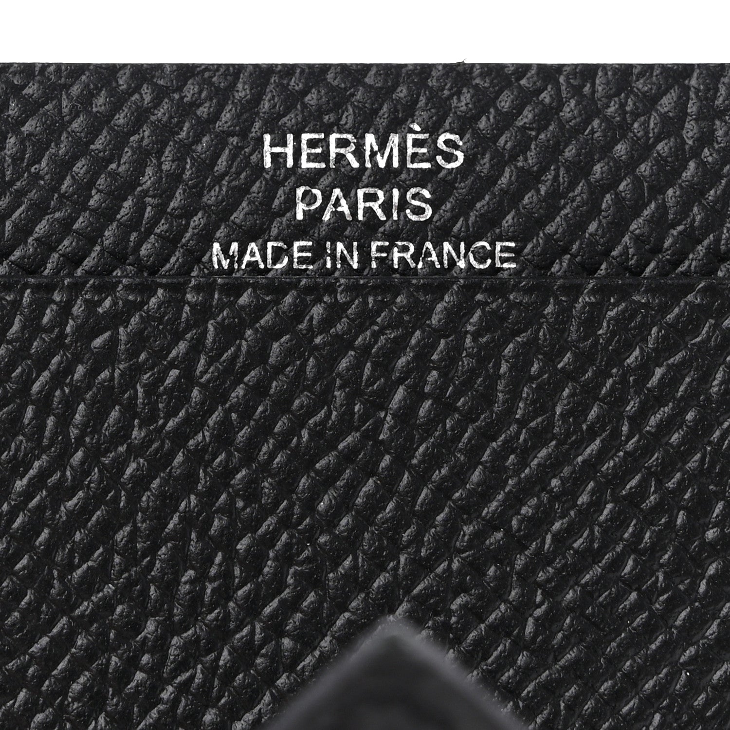 Hermes Epsom Bearn Card Holder Wallet Black 6 of 8