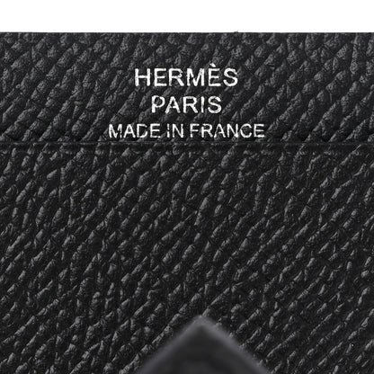 Hermes Epsom Bearn Card Holder Wallet Black 6 of 8