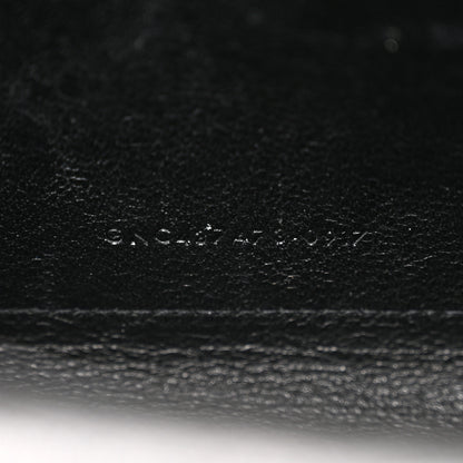 Saint Laurent Sheepskin Tri-Quilt Monogram Envelope Chain Wallet Black 8 of 11