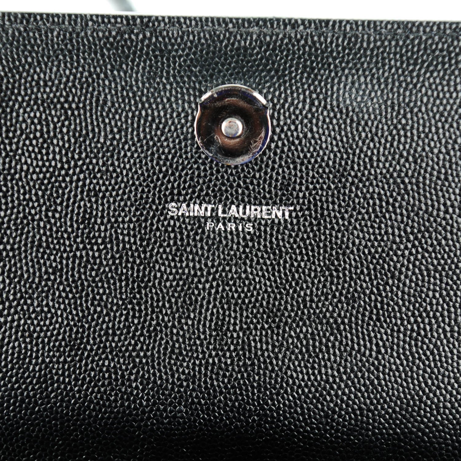 Saint Laurent Grain De Poudre Medium Classic Monogram Satchel Black 6 of 6