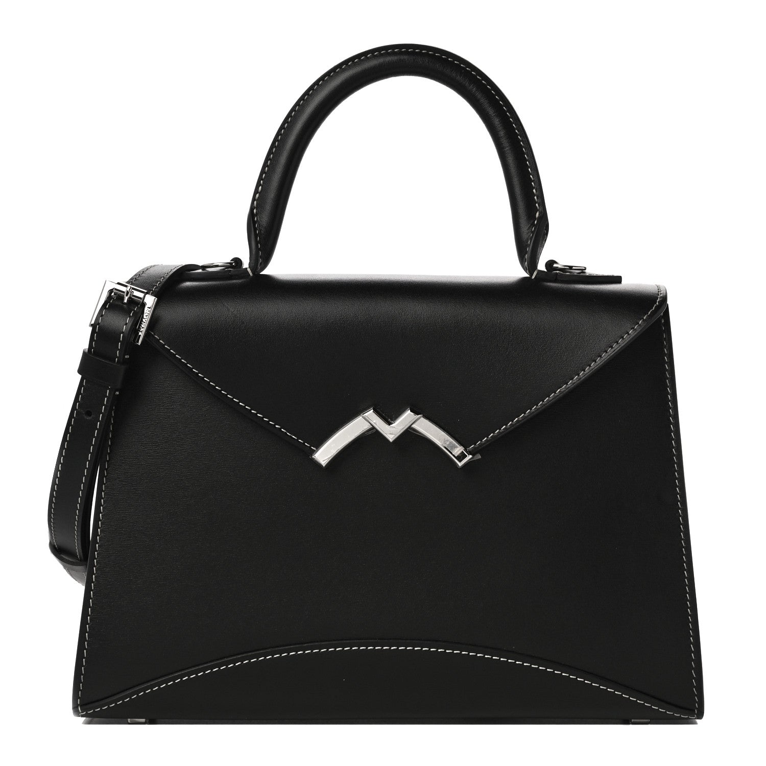 Moynat Box Calfskin Gabrielle PM Black 1 of 9