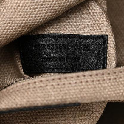 Saint Laurent Linen Calfskin Rive Gauche North South Tote Optic White 7 of 11