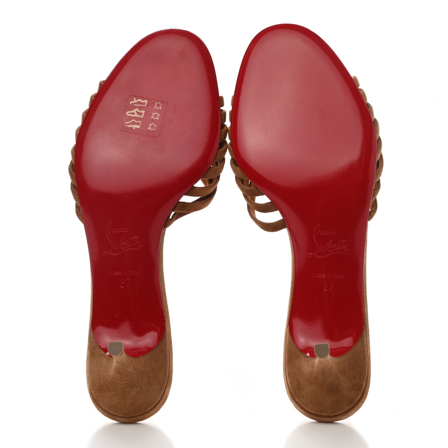 Christian Louboutin Suede Belbrossa 55 Mules 37 Brown 5 of 8