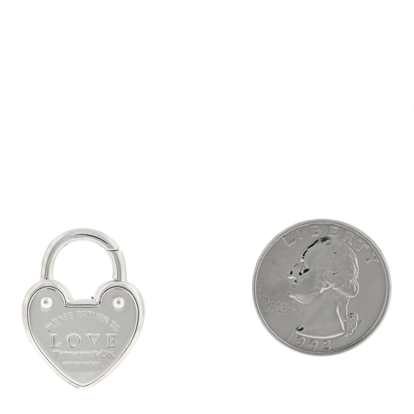 Sterling Silver Return to Love Heart Lock Charm