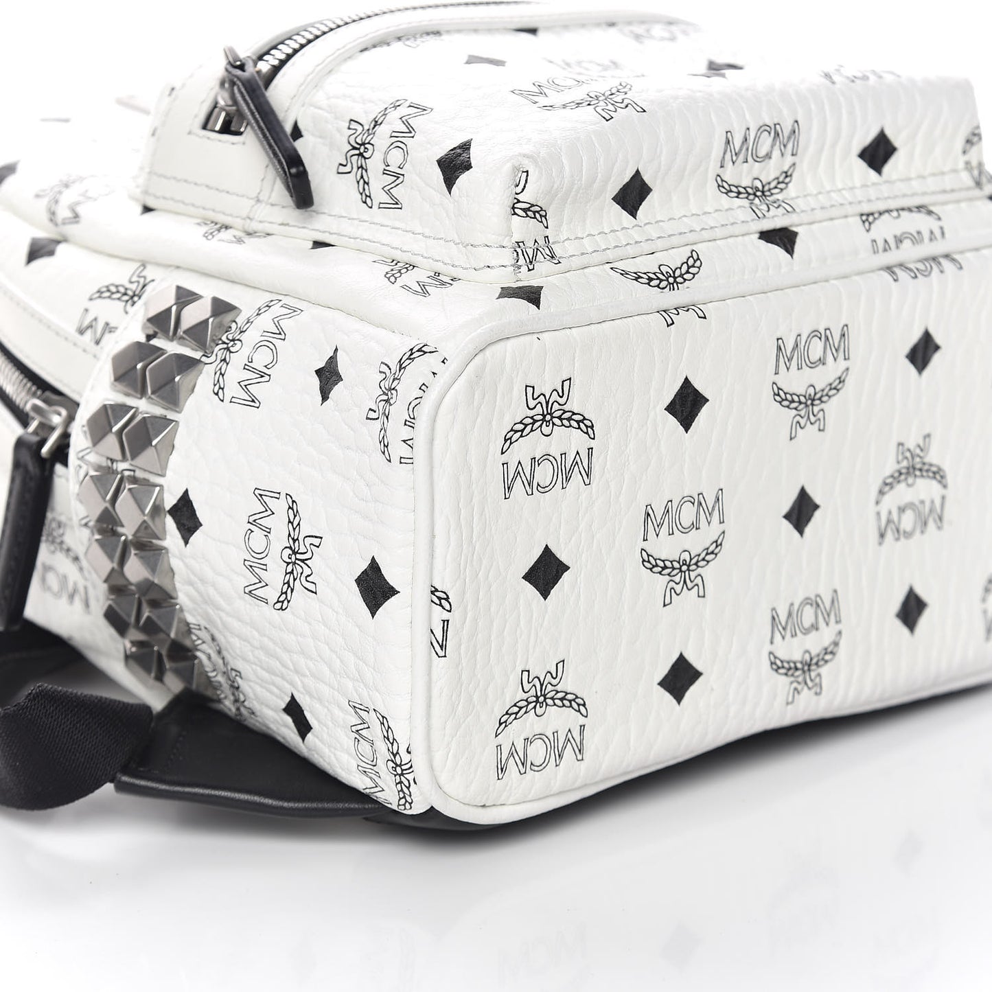 Visetos Side Stud Mini Stark Backpack White
