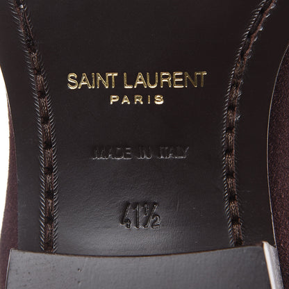 Saint Laurent Suede Mens Wyatt Jodhpur 30 Ankle Boots 41.5 Deep Blood 6 of 10