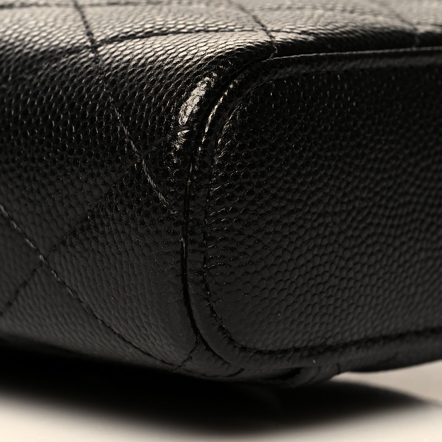 Chanel Caviar Quilted Phone Holder With Chain Black 9 of 10