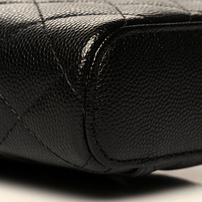 Chanel Caviar Quilted Phone Holder With Chain Black 9 of 10