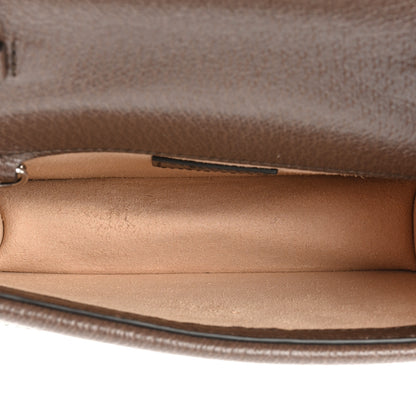 Gucci Monogram Jumbo GG Textured Dollar Calfskin Super Mini Dionysus Shoulder Bag Camel Ebony New Acero 5 of 10
