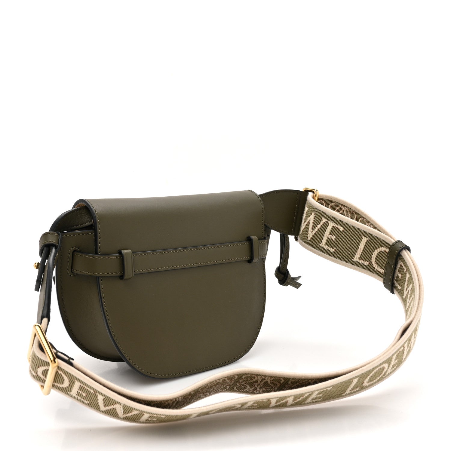 Loewe Calfskin Jacquard Mini Gate Dual Bag Autumn Green 2 of 9