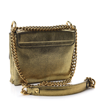 Alexander McQueen Metallic Small Twin Skull Chain Crossbody Antique Gold 3 of 10
