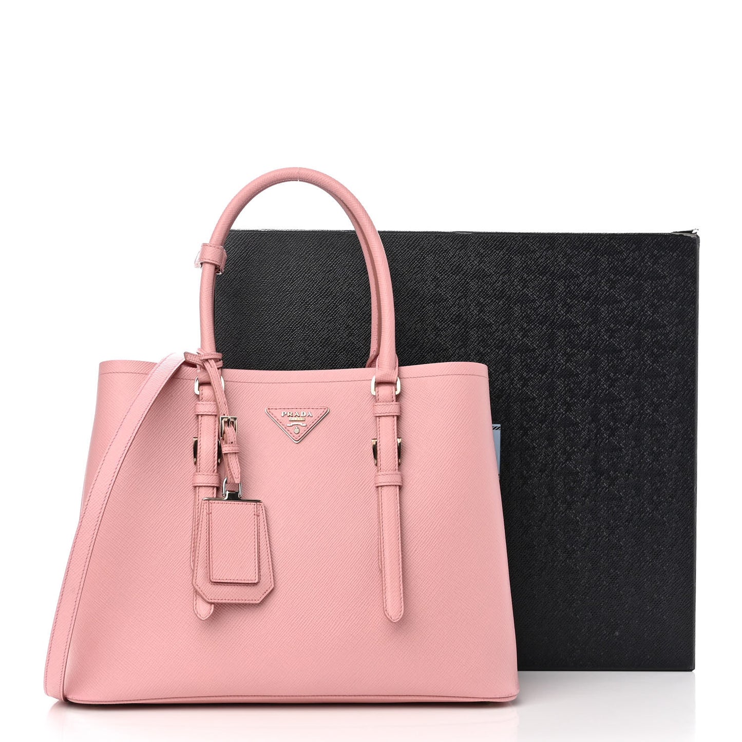 Saffiano Cuir Small Double Handle Tote Pesco