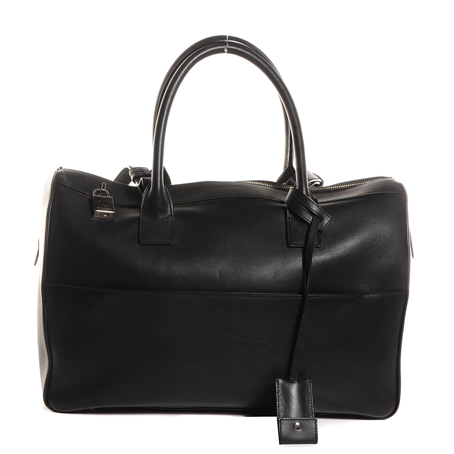 Saint Laurent Calfskin Bo Rive Gauche Medium Duffle Black 1 of 9