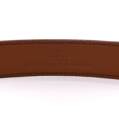 Gucci New Denim GG Monogram Dollar Calfskin Belt 70 28 Blue Tea Cuir Epilog 3 of 4
