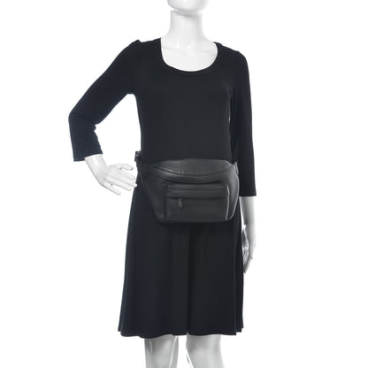 Balenciaga Smooth Calfskin Logo Large Everyday Beltpack Black 2 of 10