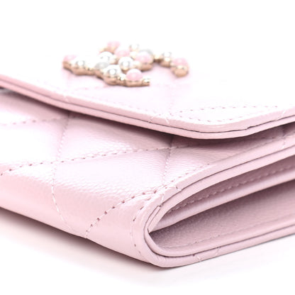 Chanel Caviar Quilted Coco Candy Card Holder On Chain Light Pink 10 of 10