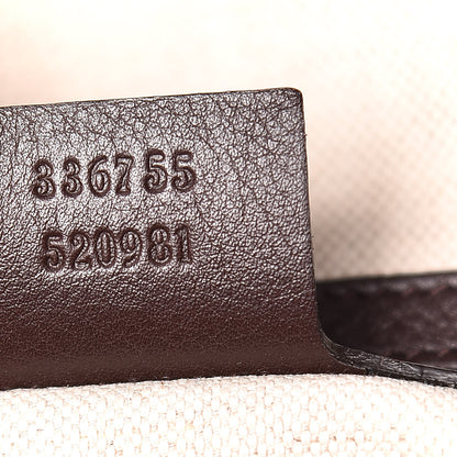 Gucci Guccissima Large Bree Foldover Tote Chocolate 10 of 17