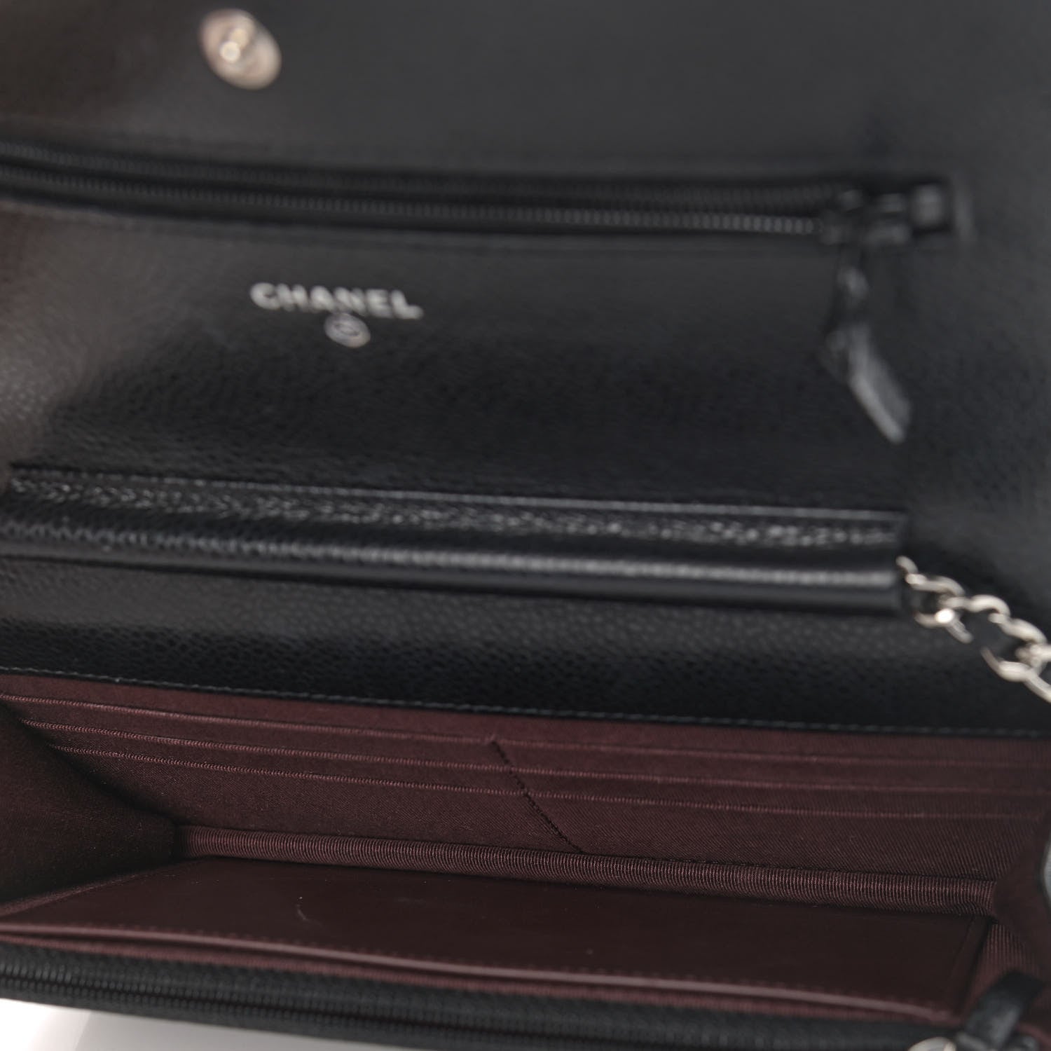 Chanel Caviar Quilted Wallet On Chain WOC Black 5 of 13