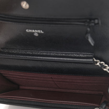 Chanel Caviar Quilted Wallet On Chain WOC Black 5 of 13