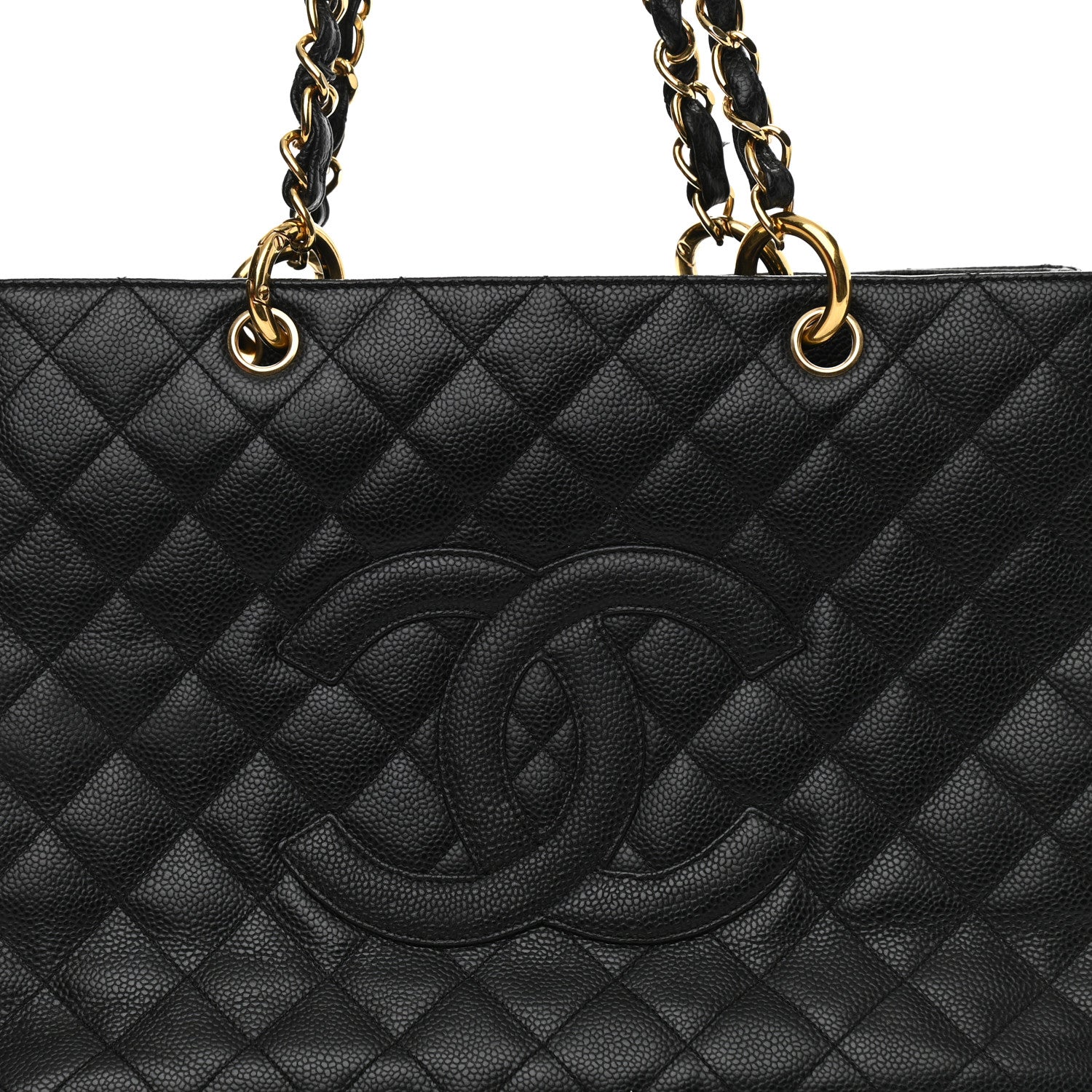 Chanel Caviar Quilted Grand Shopping Tote GST Black 7 of 12