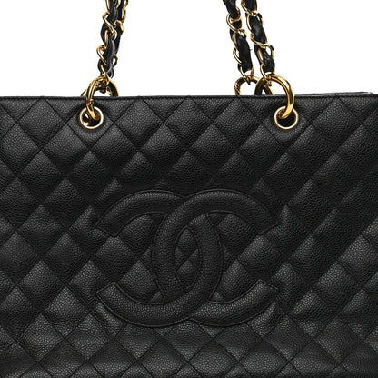 Chanel Caviar Quilted Grand Shopping Tote GST Black 7 of 12