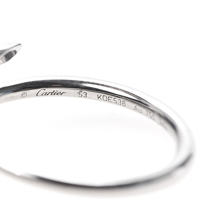Cartier 18K White Gold Small Juste Un Clou Ring 53 6.25 4 of 7