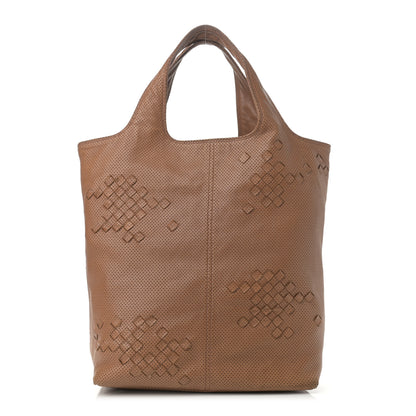 Bottega Veneta Nappa Intrecciato Perforated Regent Tote Noce 1 of 14