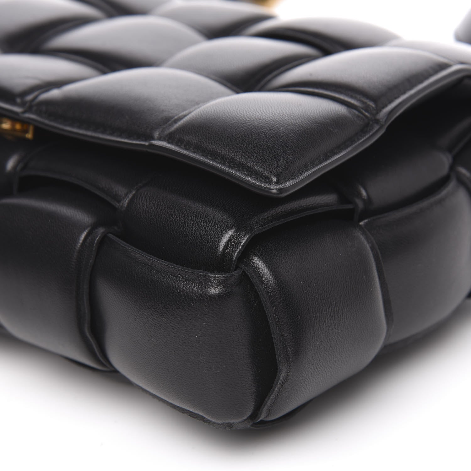 Bottega Veneta Nappa Maxi Intreccio Padded Cassette Crossbody Bag Black 8 of 11