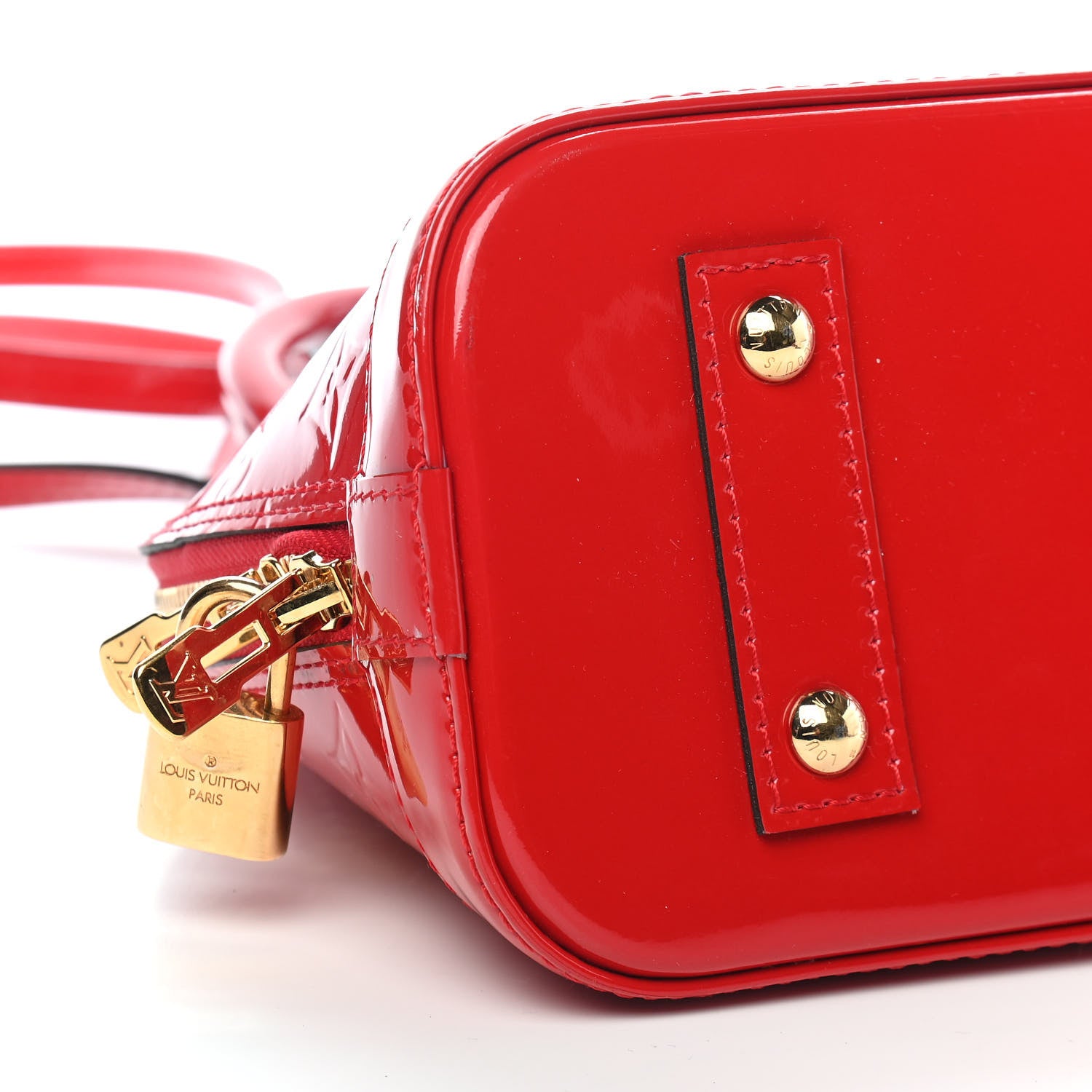 Louis Vuitton Vernis Alma BB Cherry 7 of 8